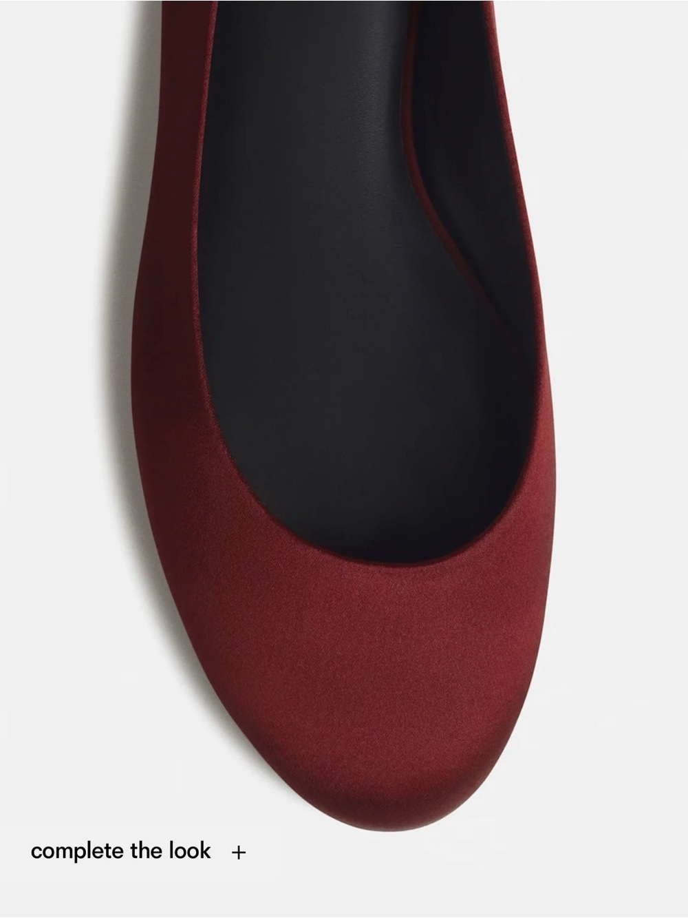 Reformation Charlie Taye Burgundy Ballet Flats - Picture 5 of 6